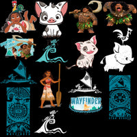 Load image into Gallery viewer, 50 Movie Sea Moana Cartoon Designs Bundle PNG
