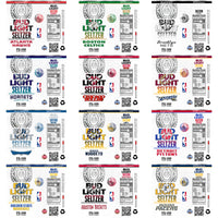 Load image into Gallery viewer, 30 Basketball Teams Bud Light Seltzer Tumbler Wrap Bundle JPG
