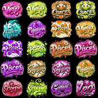 Load image into Gallery viewer, 100 Zodiac Signs Colors Designs Bundle PNG
