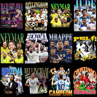Load image into Gallery viewer, 62 Football Tribute Soccer Players Bootleg Designs Bundle PNG
