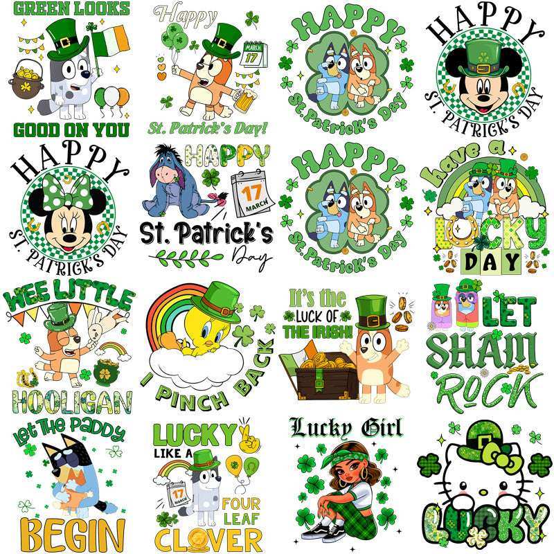 75 St. Patrick’s Day Cartoons Designs Bundle PNG