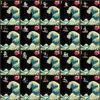 Load image into Gallery viewer, 90 Dogs Surf Japan Wave Designs Bundle PNG
