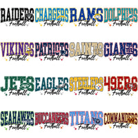 Load image into Gallery viewer, 32 Christmas Snow Season Football Teams Designs Bundle PNG + Sleeve Designs
