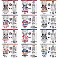 Load image into Gallery viewer, 30 Baseball Teams Bud Light Seltzer Tumbler Wrap Bundle JPG

