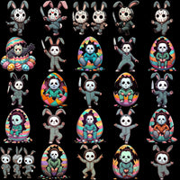 Load image into Gallery viewer, 120 Horror Slashers Easter Day Designs Bundle PNG
