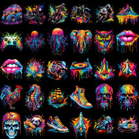 Load image into Gallery viewer, 120 Color Drip Mixed Designs Bundle PNG
