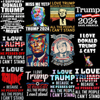 Load image into Gallery viewer, 50 Donald Trump Love Designs Bundle PNG
