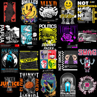 Load image into Gallery viewer, 200 Streetwear Designs Bundle PNG + SVG
