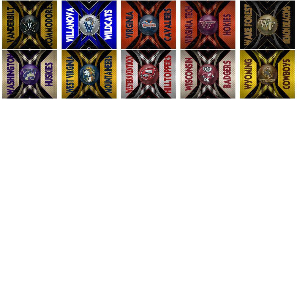129 NCAA College Sports Metal Grating Tumbler Wrap Bundle JPG