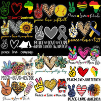 Load image into Gallery viewer, 99 Peace Love Designs Bundle PNG
