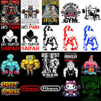 Load image into Gallery viewer, 125 GYM Fitness Popculture &amp; Streetwear Designs Bundle PNG
