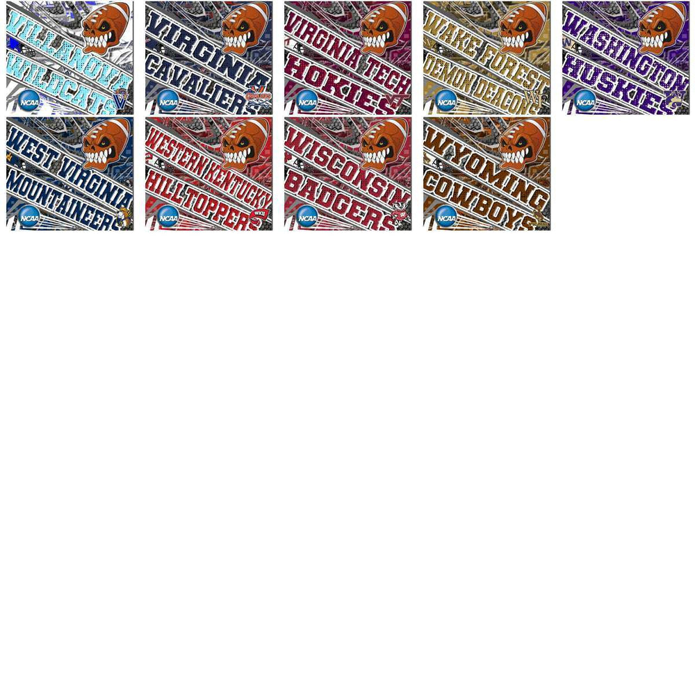 128 NCAA College Sports Angry Sports Wraps Tumbler Wrap Bundle JPG