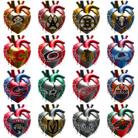 Load image into Gallery viewer, 32 Ice Hockey Teams Bleeding Heart Designs Bundle PNG
