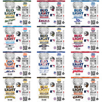 Load image into Gallery viewer, 30 Baseball Teams Bud Light Seltzer Tumbler Wrap Bundle JPG
