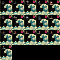 Load image into Gallery viewer, 90 Dogs Surf Japan Wave Designs Bundle PNG
