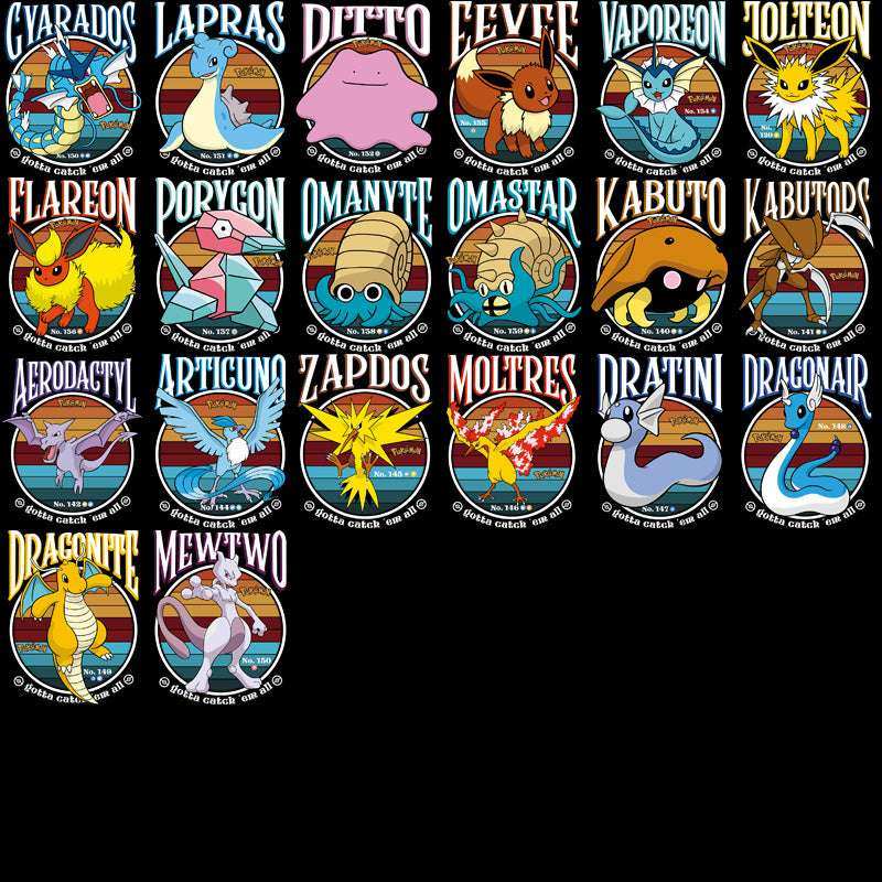 149 Gotta Catch' em All ball Poke Designs Bundle PNG + AI + PDF
