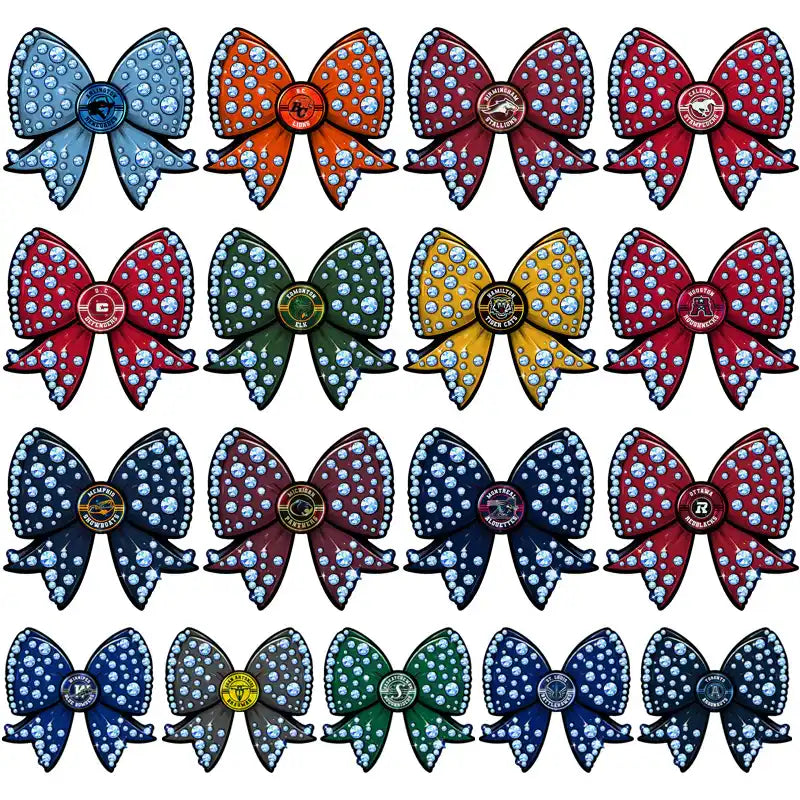 Sparkly rhinestone bow designs for DTF, DTG, embroidery & tumbler wraps – print-ready PNG, SVG, PES