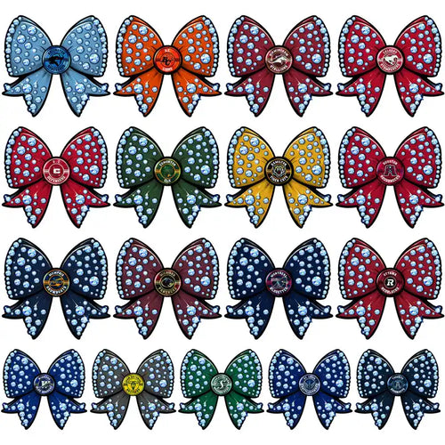 Sparkly rhinestone bow designs for DTF, DTG, embroidery & tumbler wraps – print-ready PNG, SVG, PES