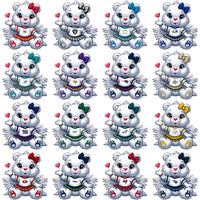 Load image into Gallery viewer, 32 Football Teams Carebear Cheerleader Designs Bundle PNG

