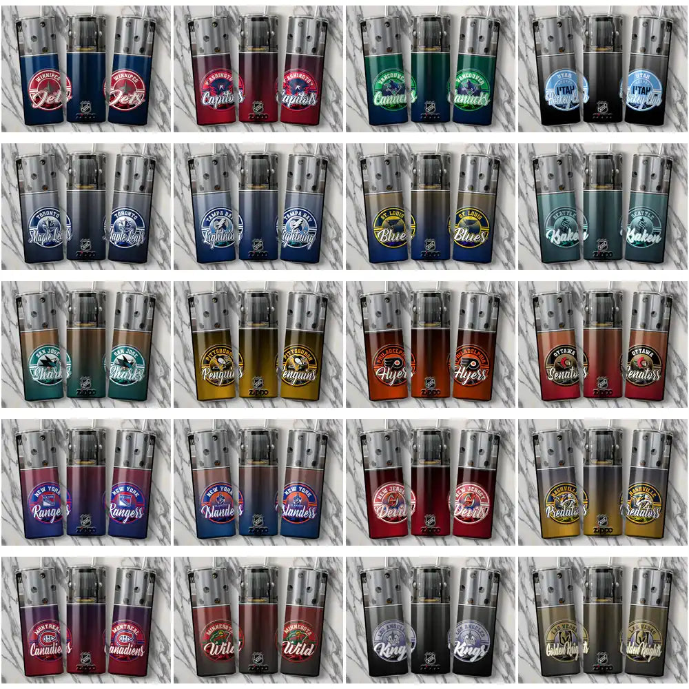 NHL team logo tumbler wraps for sublimation, print-ready PNG/SVG designs, instant download
