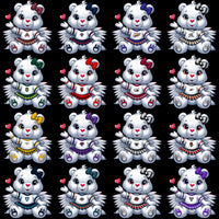 Load image into Gallery viewer, 23 Lacrosse League Carebear Cheerleader Designs Bundle PNG
