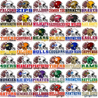 Load image into Gallery viewer, 126 College NCAA FB Helmet &amp; Stripes PNG Designs Bundle
