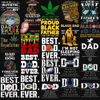 Load image into Gallery viewer, 190 Dad Father&#39;s Day Mixed Designs Bundle PNG
