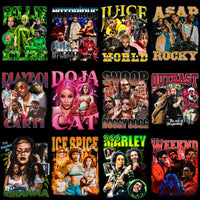 Load image into Gallery viewer, 40 Music Vintage Artists Bootleg V2 Designs Bundle PNG
