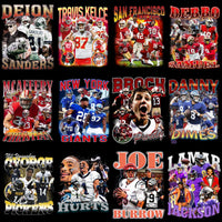 Load image into Gallery viewer, 39 Football Players &amp; Teams Bootleg Designs Bundle PNG
