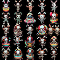 Load image into Gallery viewer, 120 Horror Slashers Easter Day Designs Bundle PNG
