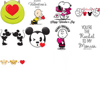 Load image into Gallery viewer, 81 Mixed Cartoons Valentine Day Designs Bundle PNG
