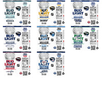 Load image into Gallery viewer, 32 Ice Hockey Teams Bud Light Seltzer Tumbler Wrap Bundle JPG
