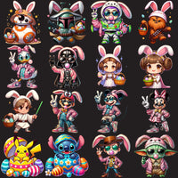 Load image into Gallery viewer, 90 Cartoons &amp; Movies Easter Day Designs Bundle PNG
