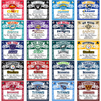 Load image into Gallery viewer, 37 Football Team Bud Wraps Tumbler Wrap Bundle JPG
