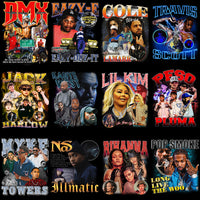 Load image into Gallery viewer, 40 Music Vintage Artists Bootleg V2 Designs Bundle PNG
