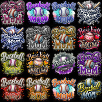 Load image into Gallery viewer, 99 Baseball Mom Colorful Designs Bundle PNG
