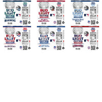 Load image into Gallery viewer, 30 Baseball Teams Bud Light Seltzer Tumbler Wrap Bundle JPG
