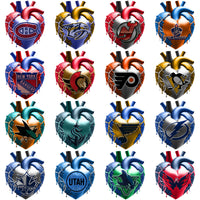 Load image into Gallery viewer, 32 Ice Hockey Teams Bleeding Heart Designs Bundle PNG
