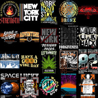 Load image into Gallery viewer, 200 Streetwear Designs Bundle PNG + SVG
