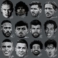 Load image into Gallery viewer, 70 Soccer Big Heads Players Faces Football Signature Designs Bundle PNG
