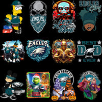 Load image into Gallery viewer, 60 Philadelphia Eagles Super Bowl 2025 Football Designs Bundle PNG
