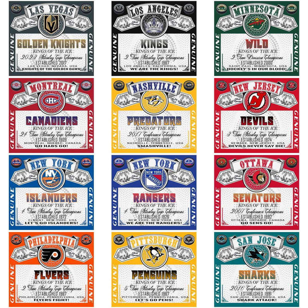 32 Ice Hockey Teams Budweiser Wrap Tumbler Wrap Bundle JPG