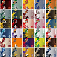 Load image into Gallery viewer, 125 NCAA College Sports GO Wrap Helmet Tumbler Wrap Bundle JPG
