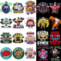 Load image into Gallery viewer, 125 GYM Fitness Popculture &amp; Streetwear Designs Bundle PNG
