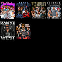 Load image into Gallery viewer, 40 Music Vintage Artists Bootleg V2 Designs Bundle PNG
