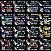 Load image into Gallery viewer, 32 Football Teams Cat in the Hat Designs Bundle PNG
