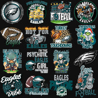 Load image into Gallery viewer, 72 Philadelphia Eagles Super Bowl 2025 Football Designs Bundle PNG
