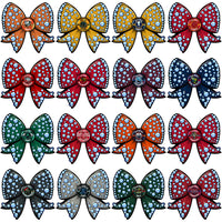 Load image into Gallery viewer, 32 Ice Hockey Teams Bling Bow Designs Bundle PNG
