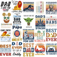 Load image into Gallery viewer, 190 Dad Father&#39;s Day Mixed Designs Bundle PNG
