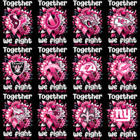 Load image into Gallery viewer, 32 Breast Cancer Awareness Football Teams Designs Bundle PNG
